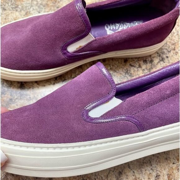 SALVATORE FERRAGAMO Slip-On Sneakers 7 - Picture 8 of 14
